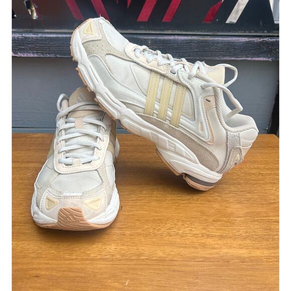 Adidas Response CL Sneakers Womens 7.5 Beige Cream Chunky Retro Running Shoes - Picture 6 of 10